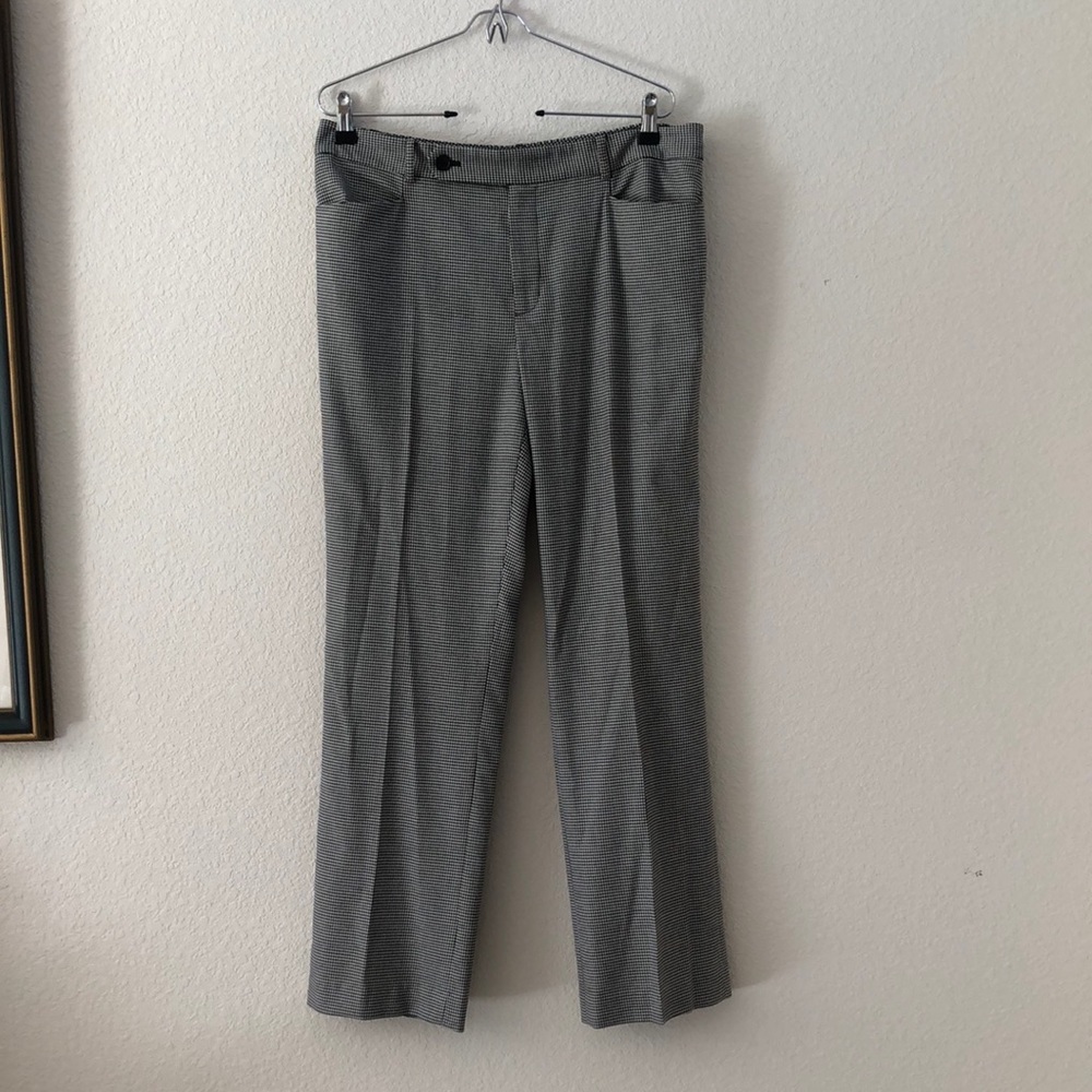 Lauren Ralph Lauren Houndstooth Boot Cut Pants Size 12